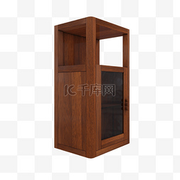 实木玻璃门酒柜书柜
