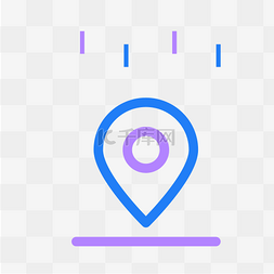微信定位图标图片_蓝色定位图标免抠图