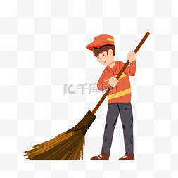 扫地的清洁工