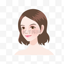 洗脸美女美女图片_微整美容美妆美肤美女头像PNG