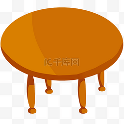 浅色长腿桌子图片_实木圆形桌子