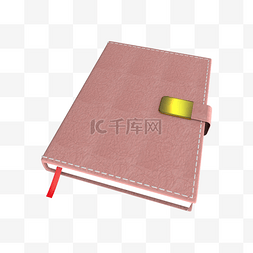 会议记录展板图片_3d粉色笔记本