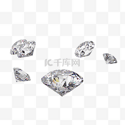 白色钻石闪耀珠宝