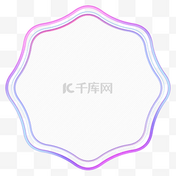 简约小清新元素图片_简约风小清新多边形边框