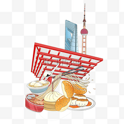 上海建筑图片_上海标志建筑与美食