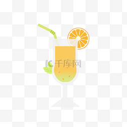 好喝的西柚茶图片_夏季冷饮好喝饮料橙子汁