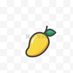 芒果树苗图片_黄色的芒果免抠图