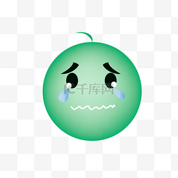 emoji简单脸部委屈流泪表情包