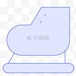 可爱扁平风圣诞节溜冰鞋图标