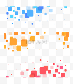 电几何图形图片_彩色矩形块电商宣传横幅