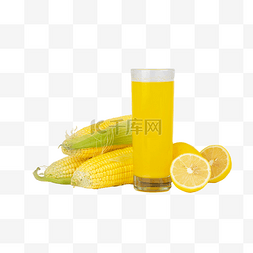 黄色橙汁图片_黄色果蔬汁饮品玉米汁
