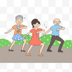 广场舞锻炼老年人