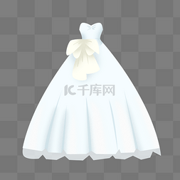 白色婚纱礼服图片_白色抹胸婚纱礼服