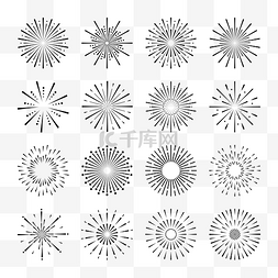 春节图片_烟花种类图标