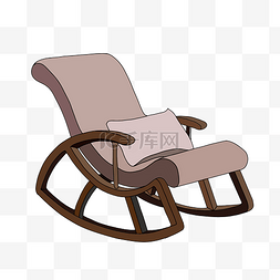 咖色摇摇椅躺椅
