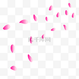 粉色漂浮桃花图片_漂浮花瓣