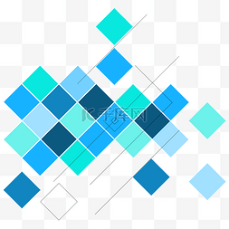 不规则几何体图片_正方形色块