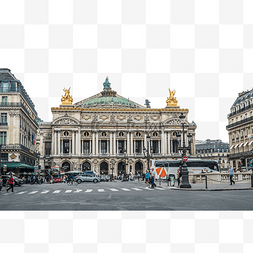 巴黎圣母院矢量图片_雄伟的巴黎歌剧院