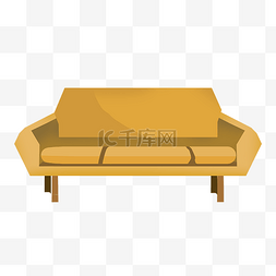 黄色高档沙发