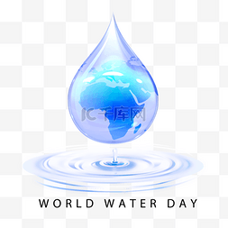 world water day水滴世界水日