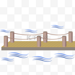 河岸景观台中国风绘画