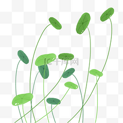 绿色藤蔓卡通图片_卡通植物绿色藤蔓