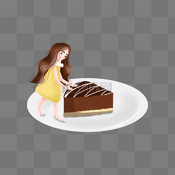 做蛋糕的女孩