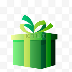 节日礼盒图片_绿色的节日礼盒