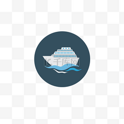 扁平游船app图标