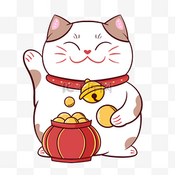 日本插画元素图片_日本卡通招财猫幸运猫