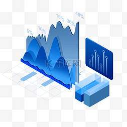 数据时尚图片_扁平化立体智能管理数据2 5d