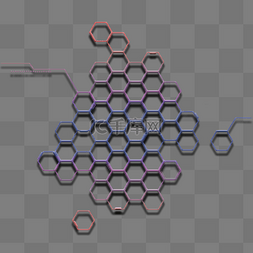 it底纹图片_彩虹外来科技芯片电路蜂巢