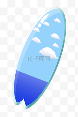 蓝色冲浪板图片_蓝色冲浪板夏季旅游