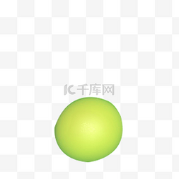 3d球体立体插画图片_绿色的圆球免抠图