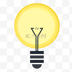 黄色电力灯泡