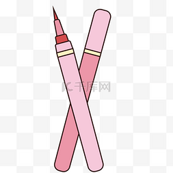 粉色的卡通画笔图标