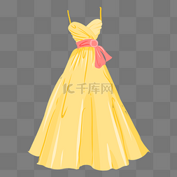 黄色婚纱礼服