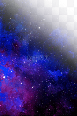 蓝色银河图片_星空夜空银河星系背景
