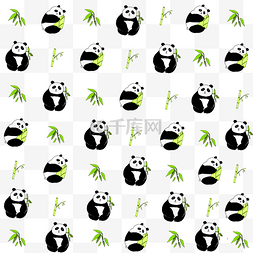 大熊猫熊猫图片_印花大熊猫装饰底纹