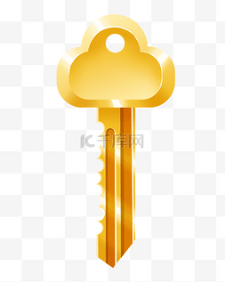 宝藏钥匙图片_一把金色钥匙