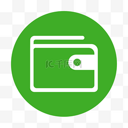 钱图片_绿色手机钱包图标