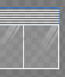 玻璃窗图片_卡通矢量窗户