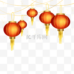 元宵节图片_元宵节庙会花灯插画