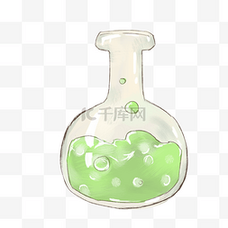 化学瓶子装饰插画