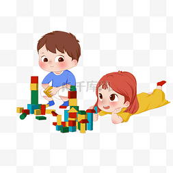 滑轮滑的孩子图片_玩具孩子儿童玩耍积木