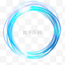 蓝色科技光效图片_蓝色圆环光效光圈