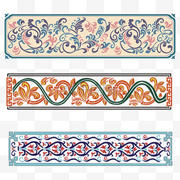花纹矢量图片_中式古典纹样矢量图