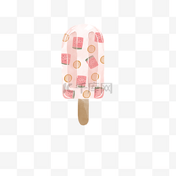 夏季粉色系西瓜雪糕