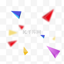 几何碎片图片_彩色三角几何碎片