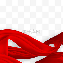 党政相框图片_红色丝绸